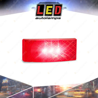 LED Autolamps Red Side Marker Light Inbullt Reflector 3M Tape 3 LED Lamp Bulk