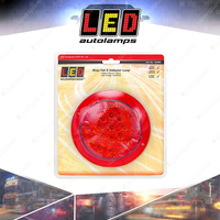 LED Autolamps Red Stop Tail Light Red Lens 21 LED Lamp 12-24V Blister