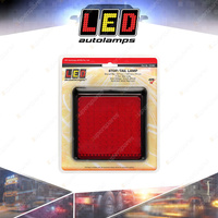 LED Autolamps Red Stop Tail Light 64 LED Lamp 12-24V 64 LED Lamp Bracket Blister