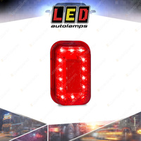 LED Autolamps Red Stop Tail Light 14 LED Lamp 12-24V 134x86mm Light Only Bulk