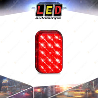 LED Autolamps Rectangular Stop Tail Light 16 LED Lamp 12-24V Bulk