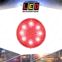 LED Autolamps Red Stop Tail Light Coloured Lens 12 Volt 8 LED Lamp Bulk