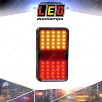 LED Autolamps Stop Tail Indicator Reflector Light 50 LED Lamp 12V Single Bulk