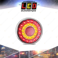 LED Autolamps Stop Tail Indicator Reflector Light Clear Lens 3M 30 LED Blister