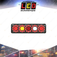 LED Autolamps Stop Tail Indicator Reverse Reflector Light LHS Black Chrome Bulk