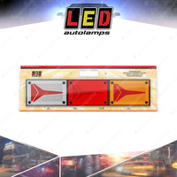 LED Autolamps Stop Tail Indicator Reverse Reflector Light Coloured Lens Blister