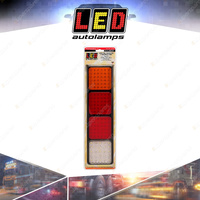 LED Autolamps Stop Tail Indicator Reverse Quad Light 133 LED Lamp Blister