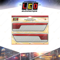 LED Autolamps Chrome Stop Tail Reverse Reflector Light Sequential Ind 2 Blister