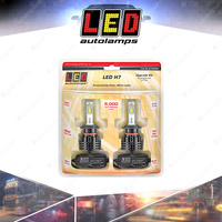 LED Autolamps H7 LED HeadLight Single Beam 9x3 Watts/Clusterd Twin Blister