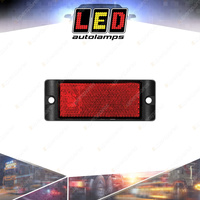 LED Autolamps Red Reflex Reflector with Mount Bracket Truck Caravan Box of 100