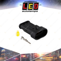 LED Autolamps Vehicle Patch Connectors AMP Super Seal 3 Way Weather Pack Plug