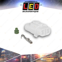 LED Autolamps Vehicle Patch Connectors 2 Pin Female Plug Incl Terminals & Seals