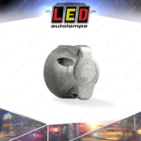 LED Autolamps 7 Pin Metal Trailer Socket Standard Duty Large Round Size 12V Bulk