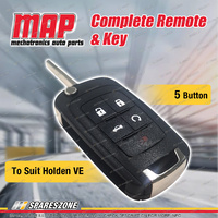 MAP Complete 5 Button Remote Shell & Key Replacement for Holden Commodore VF