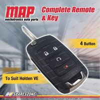 MAP Complete 4 Button Remote Shell & Key Replacement for Holden Commodore VF