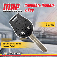 MAP Complete 2 Button Remote for Nissan Micra K13 Navara D23 Patrol GU