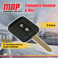 MAP Complete 2 Button Remote for Nissan Navara D40 Daulis J10 Pathfinder R51