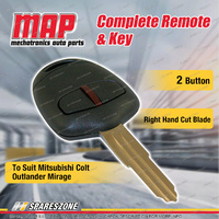 MAP Complete 2 Button Remote for Mitsubishi Colt Outlander Mirage Right Cutting