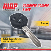 MAP Complete 3 Button Remote for Subaru Forester SF SG Impreza Liberty BE BH