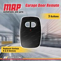 MAP Universal Garage Door 3 Button Remote Replacement Suit Various B & D Devices