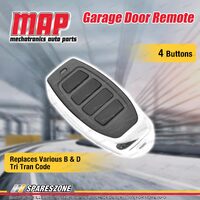 MAP Universal Garage Door 4 Button Remote Suits Various B & D Tri Tran Code