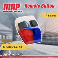 MAP 4 Button Key Fob Remote Button Replacement Part for Ford AU2 AU3