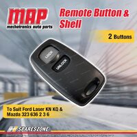 MAP 2 Button Remote Button and Shell for Mazda 323 BJ 636 GF 2 DY 3 BK 6 GG