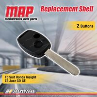 MAP 2 Button Remote Shell Requires Key Cutting for Honda Insight ZE Jazz GD GE