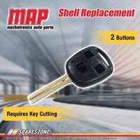 MAP 2 Button Shell Replacement Requires Key Cutting for Lexus Various Models