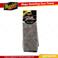 Meguiar's Mega Supreme Shine Microfibre Detailing Duo-Towel 70cm x 40cm Car Wash