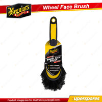 Meguiar's Supreme Shine Wheel Face Brush - Ergonomic Designed Rubber-Grip Handle