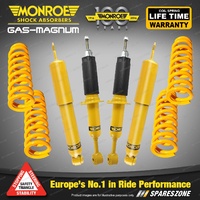 Monroe Shocks & King Raised Springs for Toyota Landcruiser Prado 95 4 6 cyl Wgn