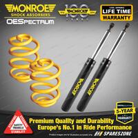 Rear Lowered Monroe Shock Absorbers King Springs for BMW 3 E46 318i 318d Ci