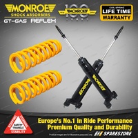 Front Raised Monroe Shock Absorbers King Springs for FORD FALCON XD XG Ute Van