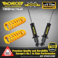 Rear STD Monroe Shock Absorbers King Springs for HOLDEN COMMODORE VE II Sedan