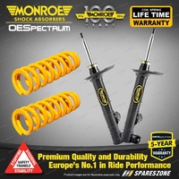 Front Raise Monroe Shock Absorbers King Springs for SUBARU FORESTER SG 4WD Wagon