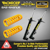 Front Raised Monroe Shock Absorber King Springs for SUZUKI VITARA 1.6 SWB 88-99