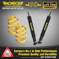 Rear Lowered Monroe Shock Absorbers + King Springs for Holden Cruze JH Series II