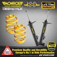 Front Lowered Monroe Shock Absorbers + King Spring for Ford Focus LV Sedan 05-11