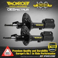 Front LH + RH Monroe OESpectrum Shock Absorbers for HYUNDAI ELANTRA HD SX SLX