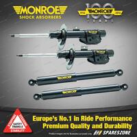 Monroe F + R Shock Absorbers for Ford Falcon Fairmont Lowered EA S/Wagon