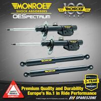 Monroe F+R OE Spectrum Shocks for Ford Falcon Fairmont Lowered BA BF II XT Sedan