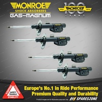 Monroe F + R Gas Magnum Shock Absorbers for Rover Landrover Freelander XE 4WD