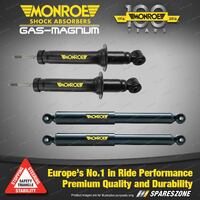 Monroe F + R Gas Magnum Shock Absorbers for Toyota Landcruiser Prado 120 series