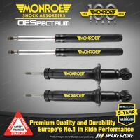 Front + Rear Monroe OE Spectrum Shocks for Audi A4 8W5 8WD 8W2 8WC 08/2015-On