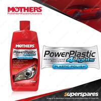 Mothers PowerPlastic 4Lights Polish 236ML Polish Protect Clear Plastics