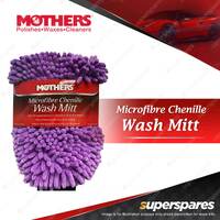 Mothers Microfibre Chenille Wash Mitt - Soft Microfiber Towel for all surface