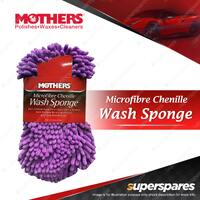 Mothers Microfibre Chenille Wash Sponge Towel - 23cm x 12cm x 5cm