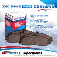 4Pcs Rear Motorgear Brake Pads for Nissan Pathfinder R51 With 16" wheels 2005-On