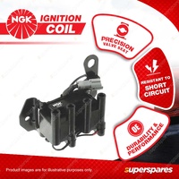 1 x NGK Ignition Coil for Hyundai Excel X3 S Coupe 1N 1.5L 4Cyl SOHC MPFI 12V